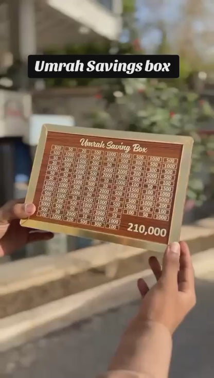 Wooden Umrah Saving Box